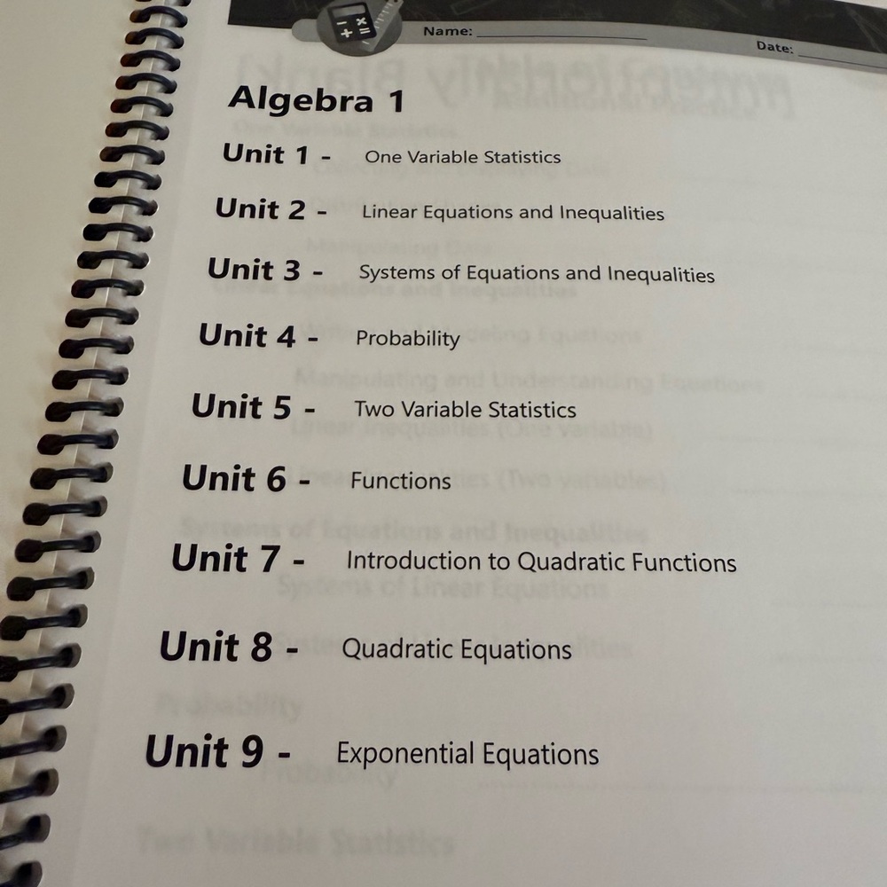 Algebra 1 Practice Books Texas Instruments Scientific Calculator Homeschool - Picture 6 of 16
